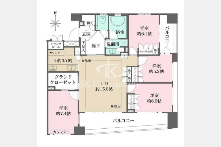ライオンズ北千住マークレジデンスの外観・室内